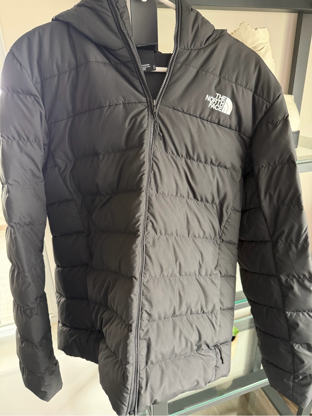 The North Face Black Quilted Hooded Puffer Jacket